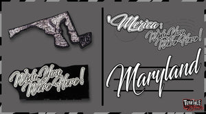 'Merica: Wish You Were Here @Night / Maryland & Logo Piece #1